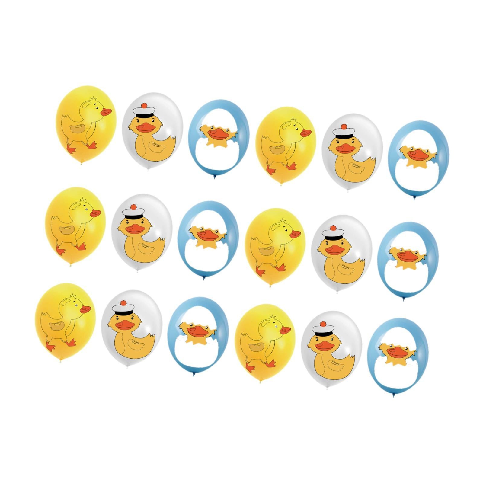 18x Duckling Cartoon Balloons Party Supplies for Cafe Living Room Restaurant