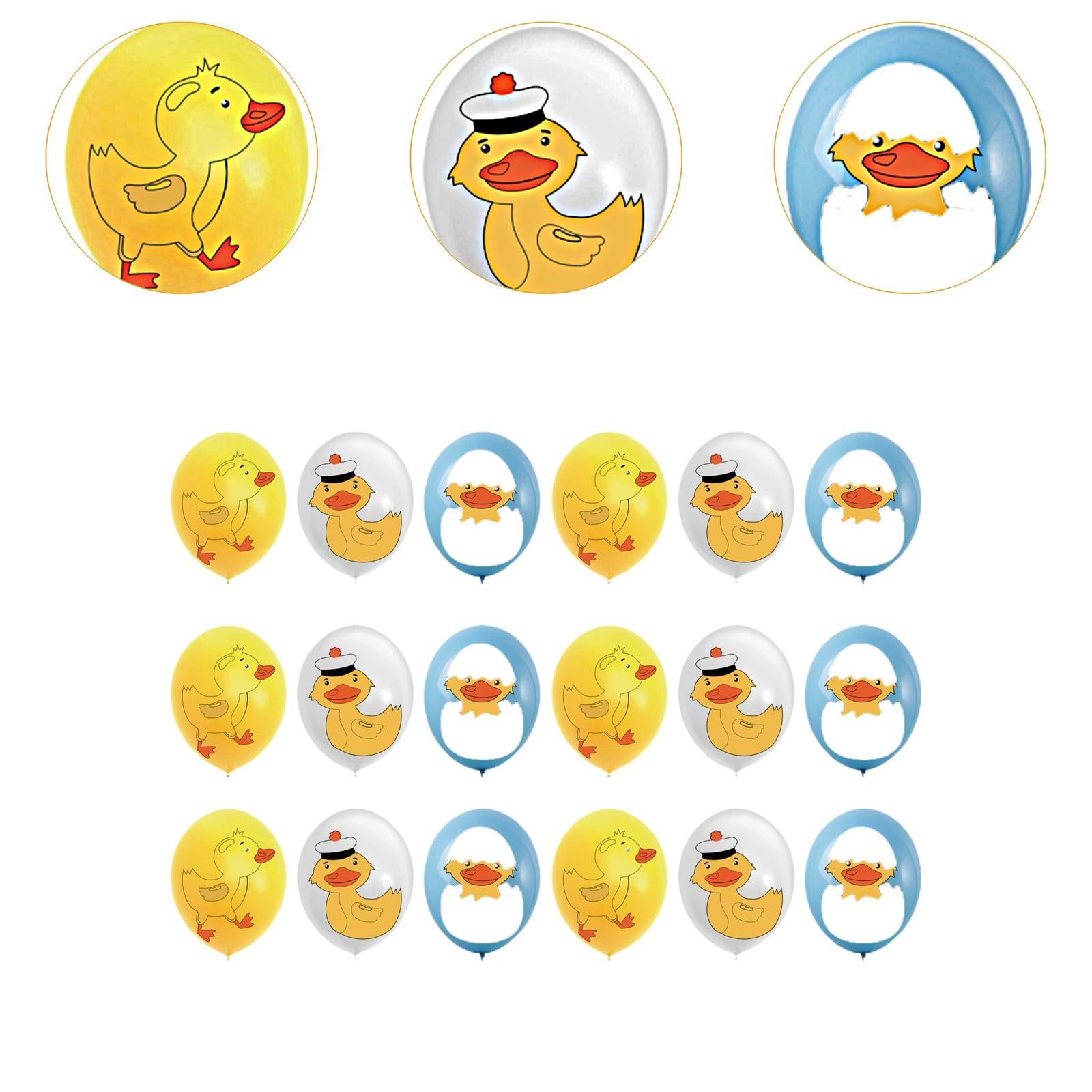 18x Duckling Cartoon Balloons Party Supplies for Cafe Living Room Restaurant