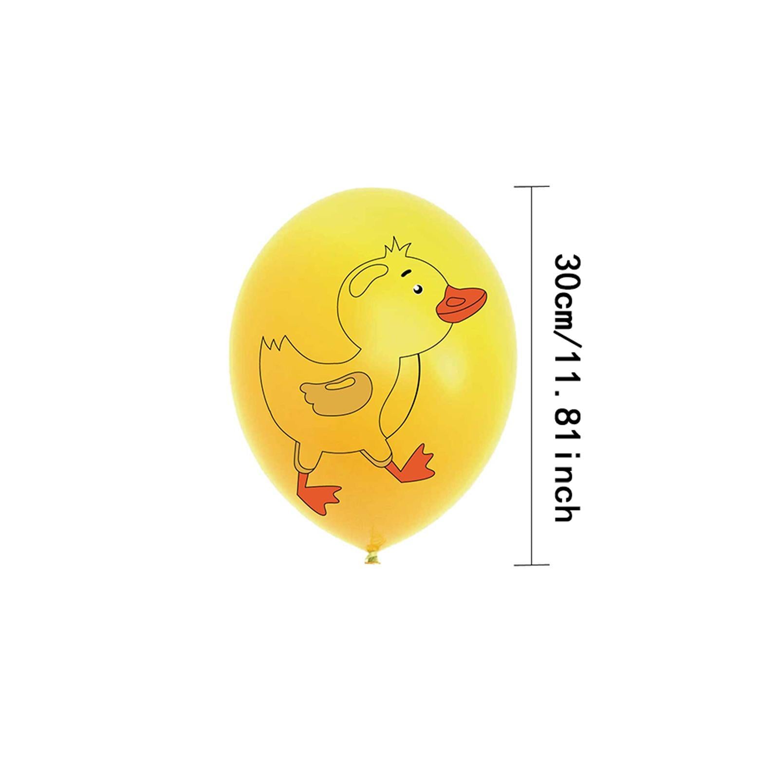 18x Duckling Cartoon Balloons Party Supplies for Cafe Living Room Restaurant