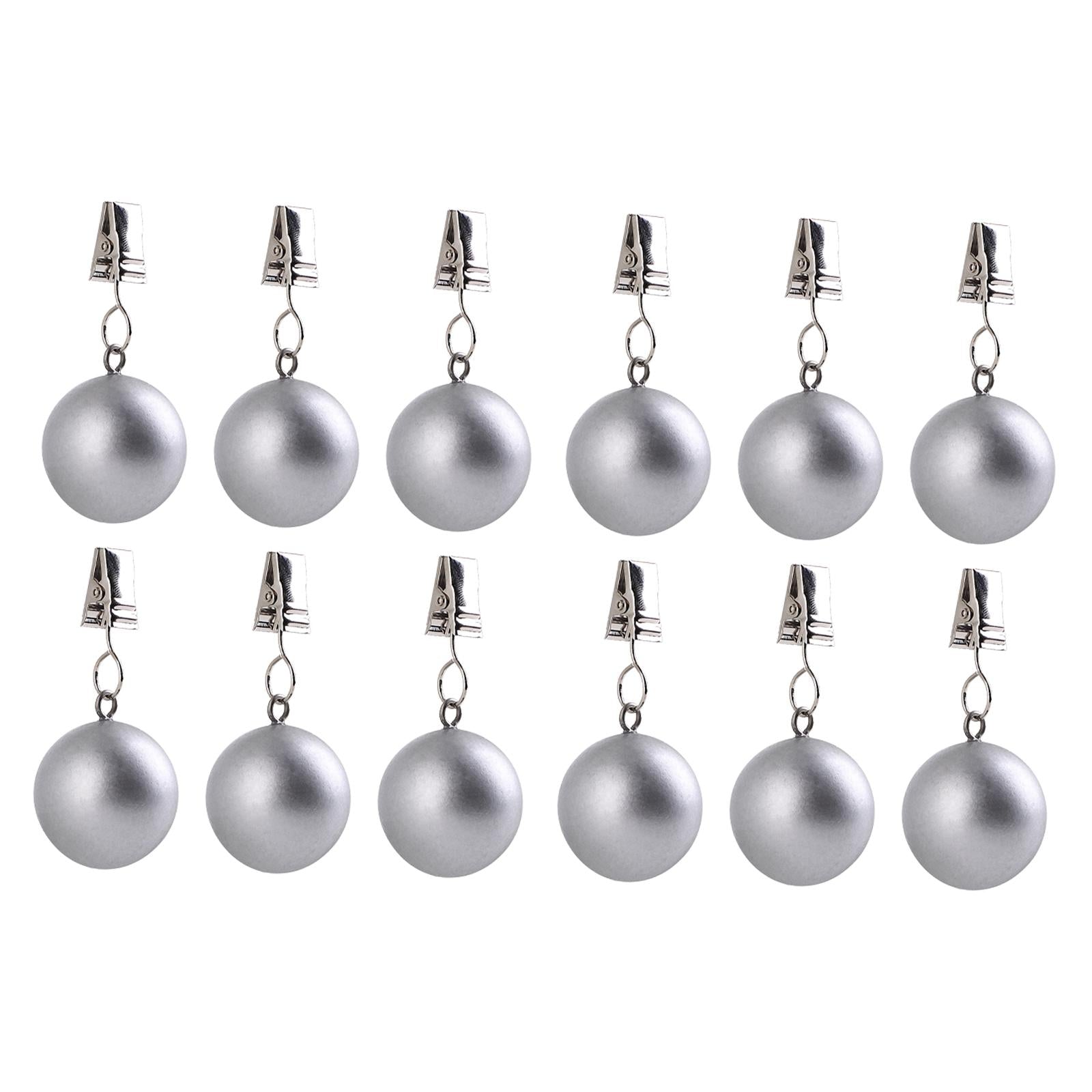 Tablecloth Weights Decoration Hangers for Shower Curtains Table Cloth Dinner 12pcs