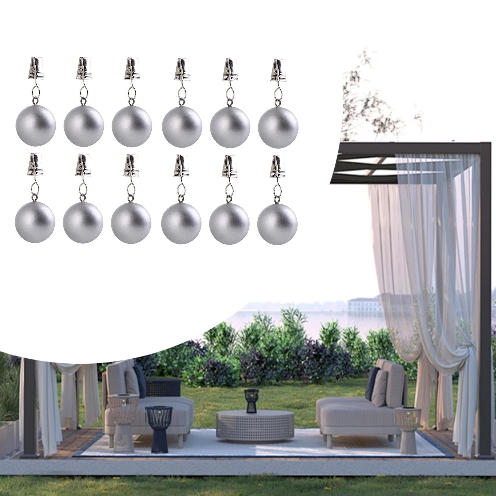 Tablecloth Weights Decoration Hangers for Shower Curtains Table Cloth Dinner 12pcs