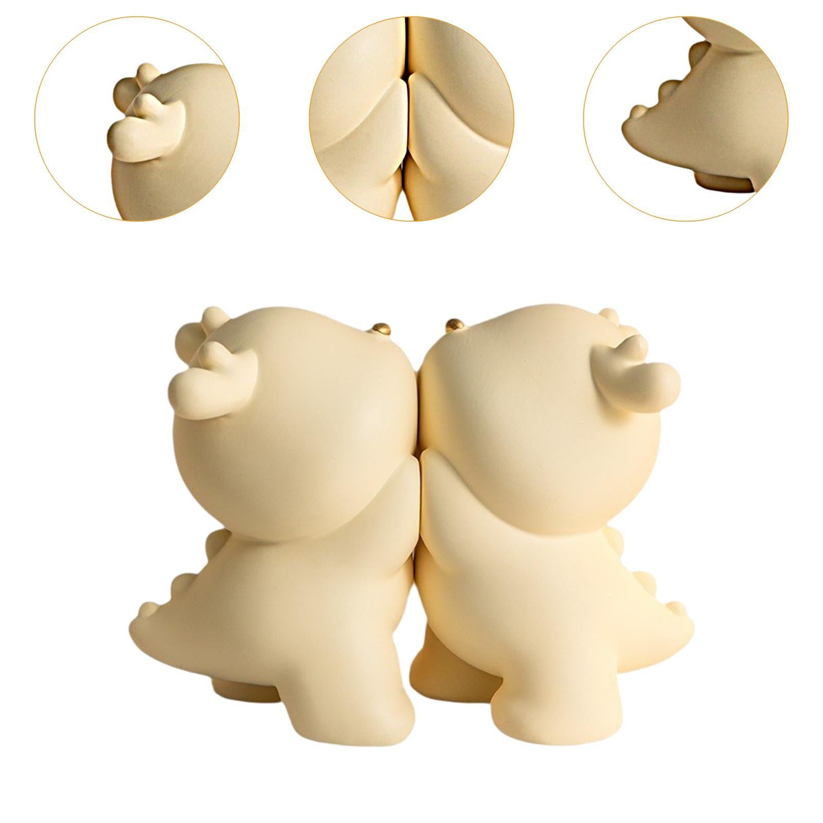 2Pcs Dragon Book Ends Resin Sculpture Book Stand for Heavy Duty Books Office
