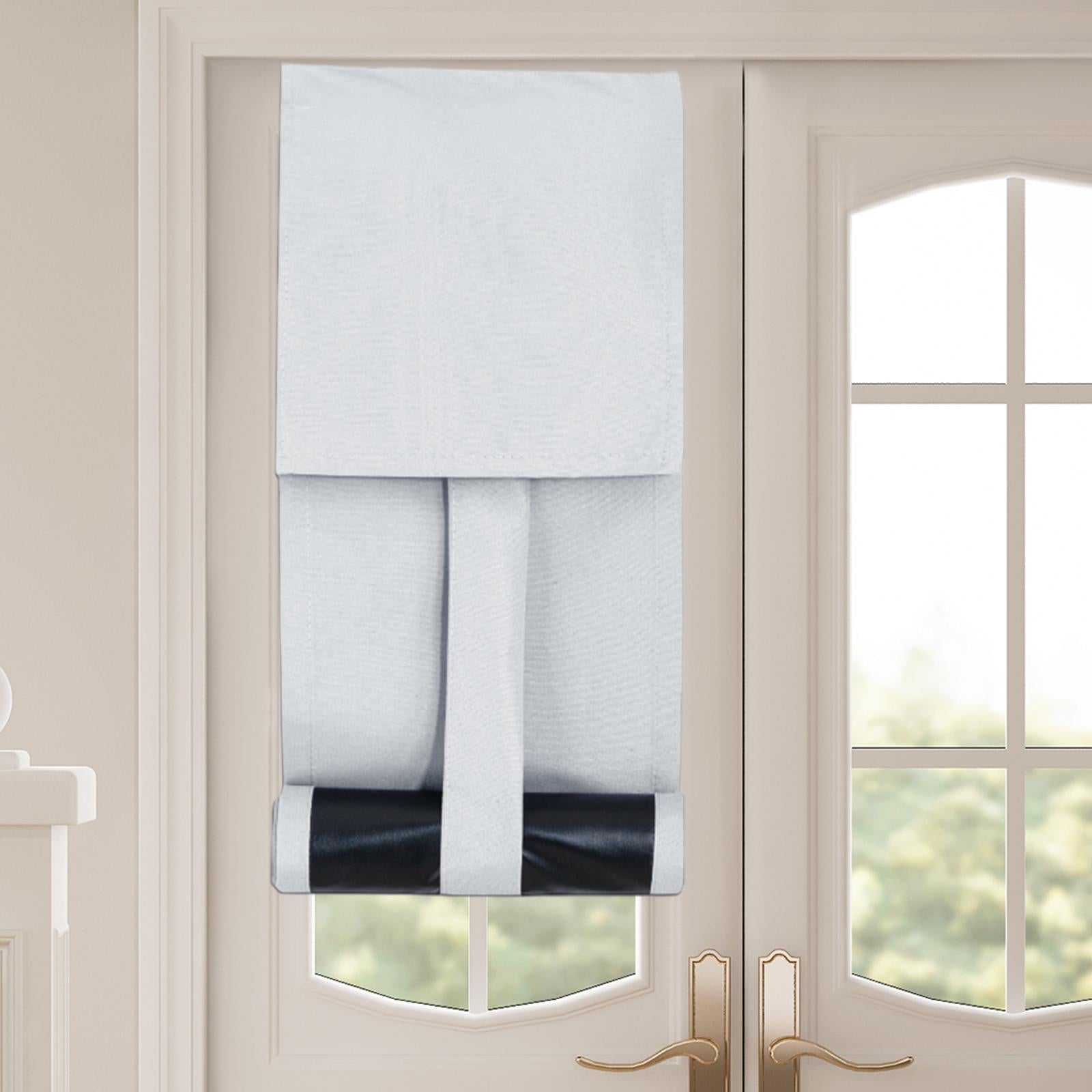 Door Window Shade Curtain 25x77cm Lightweight Premium Replace Covering Drape White