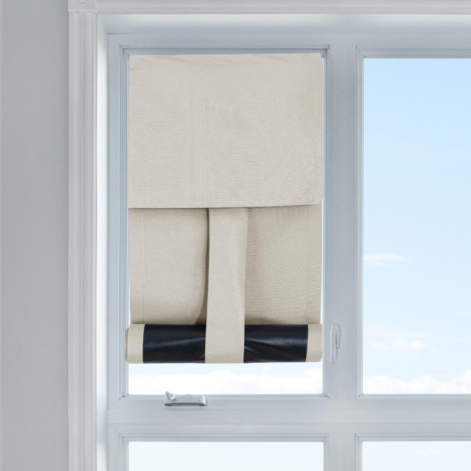 Door Window Shade Curtain 25x77cm Lightweight Premium Replace Covering Drape Beige
