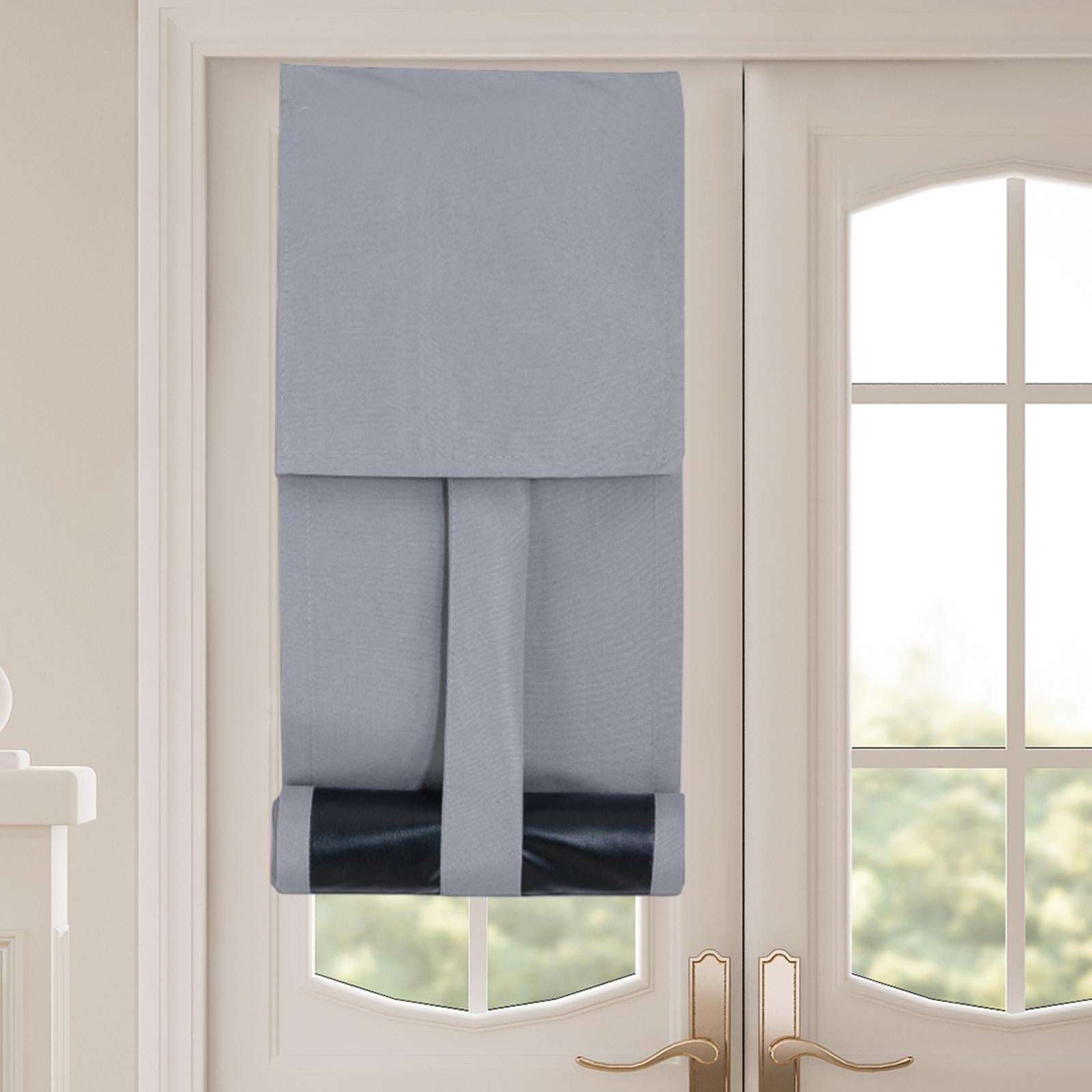 Door Window Shade Curtain 25x77cm Lightweight Premium Replace Covering Drape Light Grey
