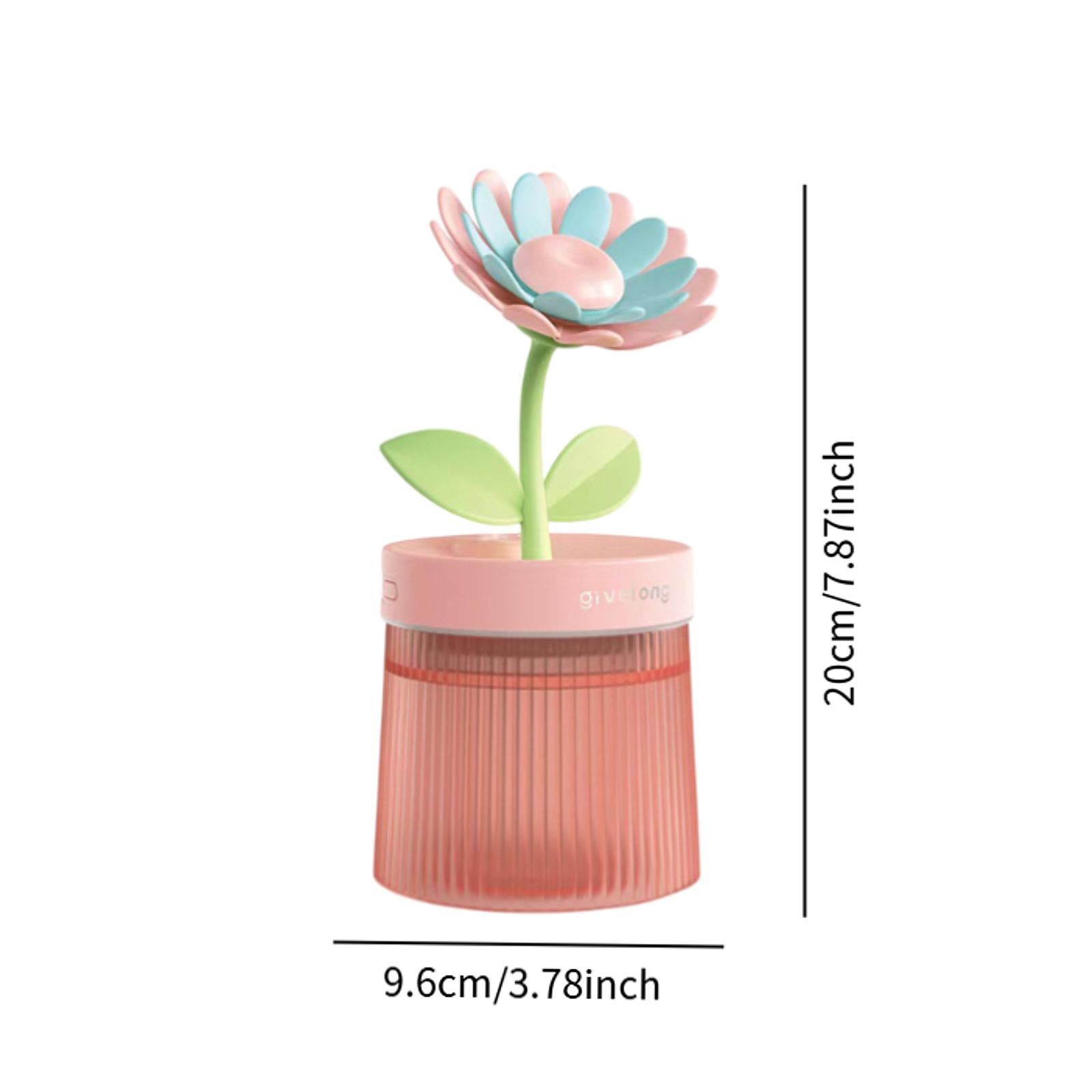 Mini Air Humidifier USB Essential Oil Diffuser for NightStand Bedroom Beside Pink