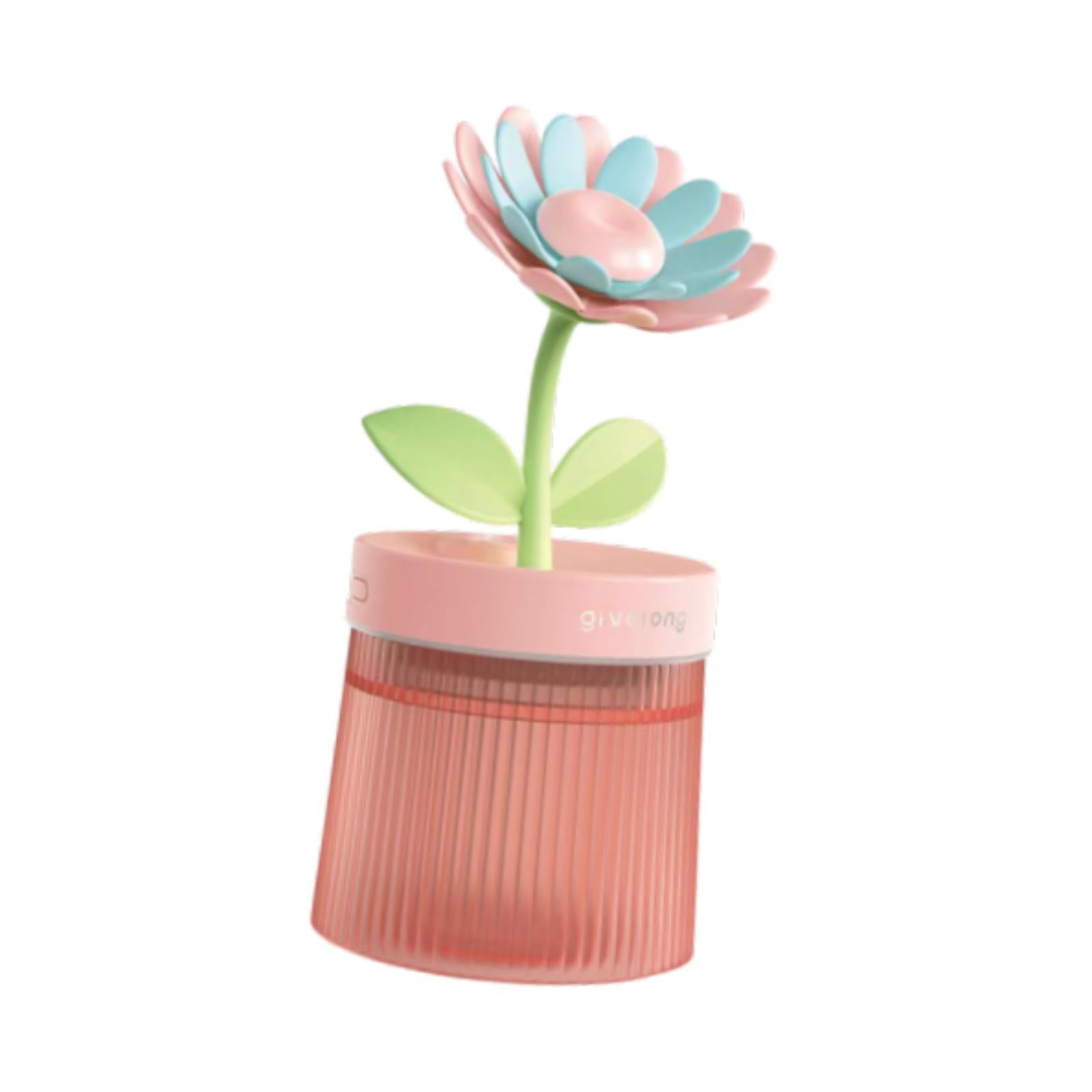 Mini Air Humidifier USB Essential Oil Diffuser for NightStand Bedroom Beside Pink
