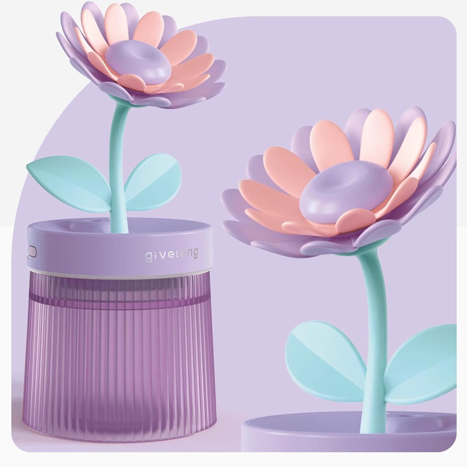 Mini Air Humidifier USB Essential Oil Diffuser for NightStand Bedroom Beside Violet