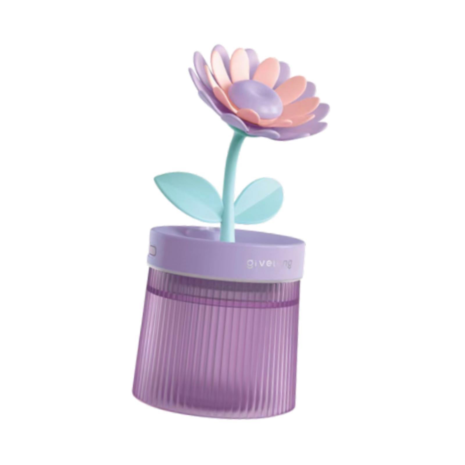 Mini Air Humidifier USB Essential Oil Diffuser for NightStand Bedroom Beside Violet