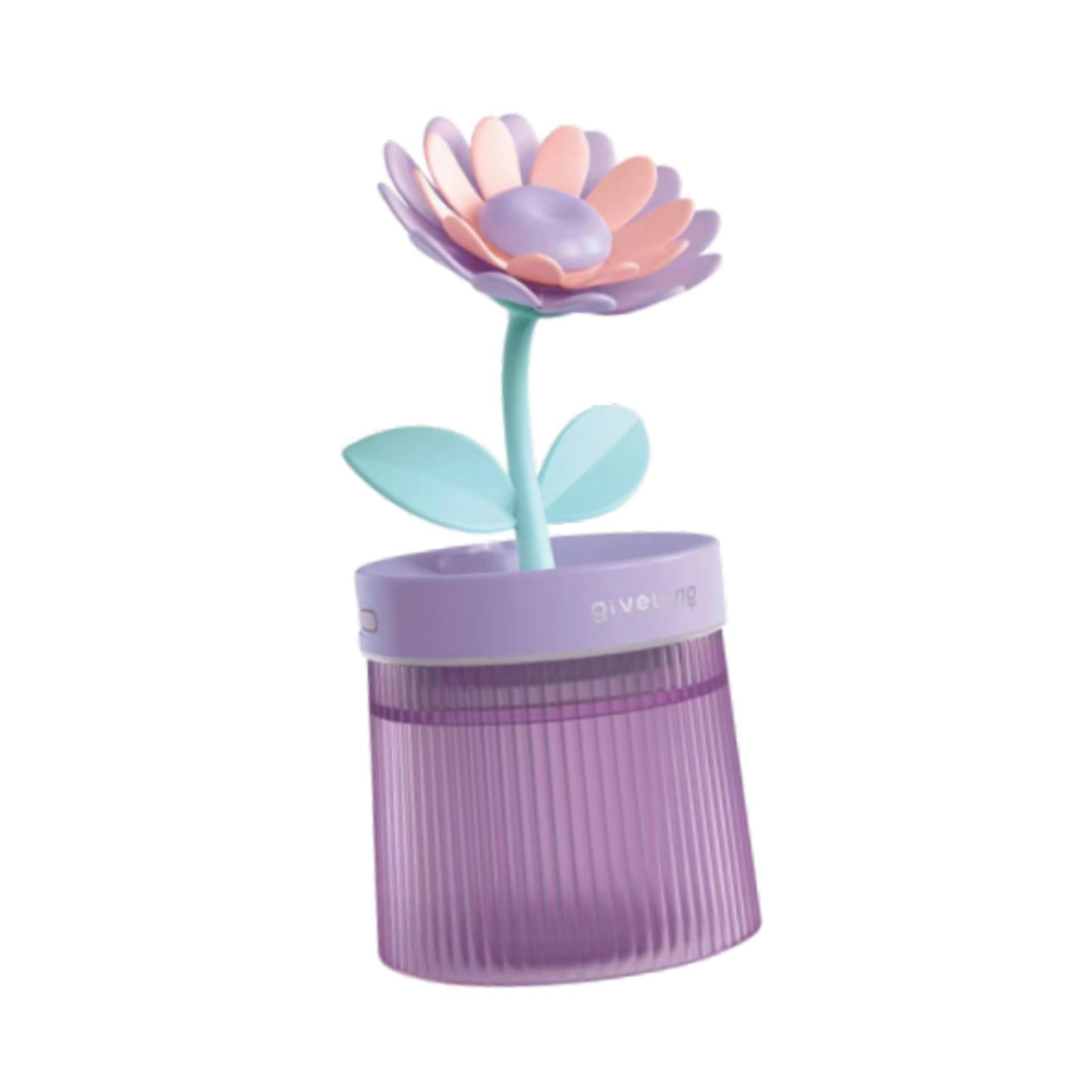 Mini Air Humidifier USB Essential Oil Diffuser for NightStand Bedroom Beside Violet