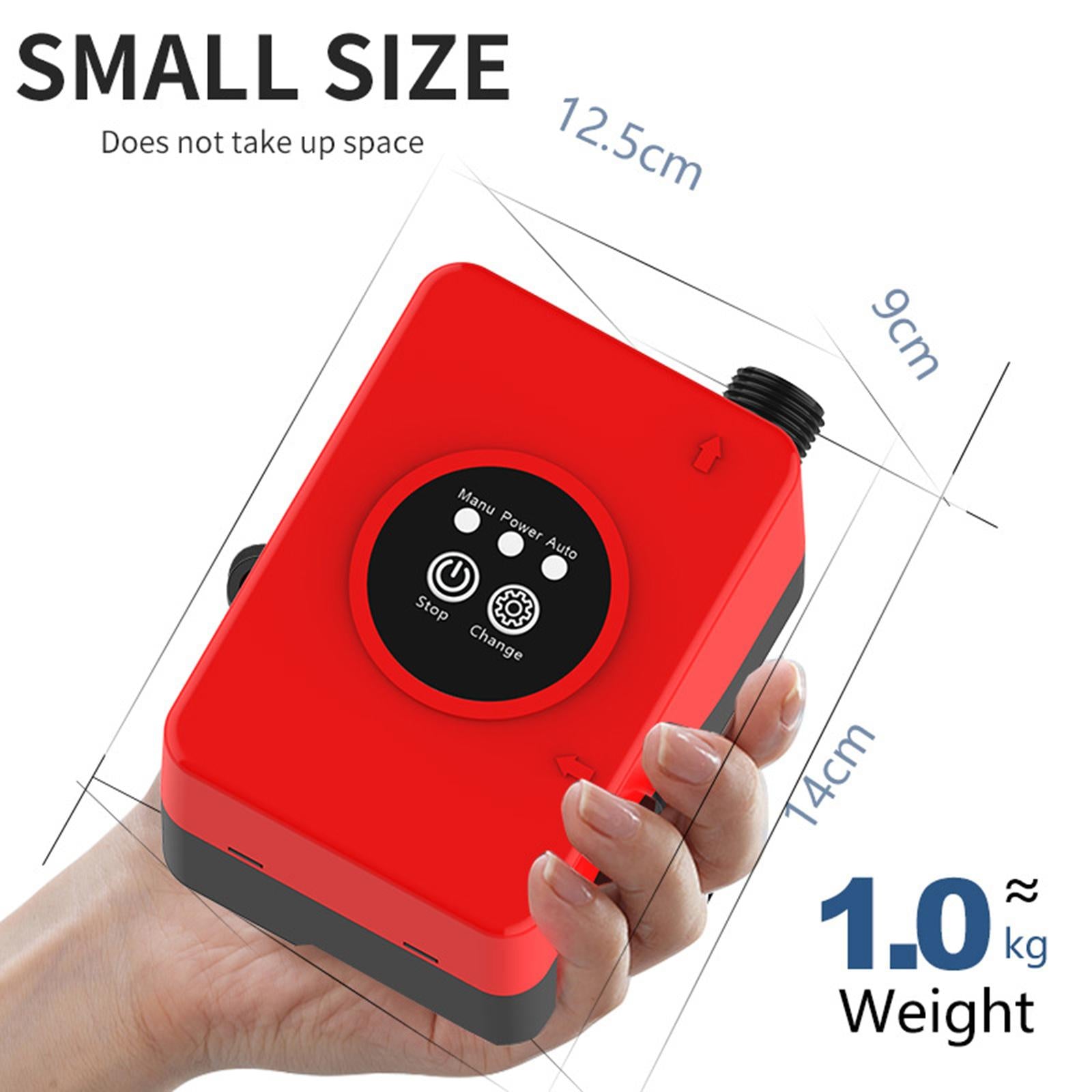 Water Pressure Pump Quiet Powerful Sturdy Accessories for Shower Garden Home Red