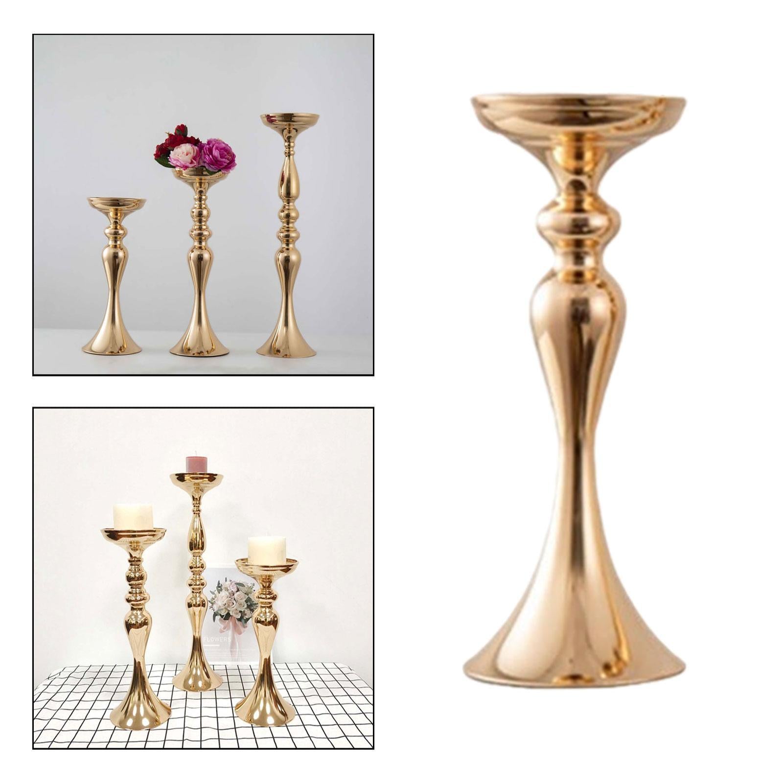 Wedding Flower Stand Pillar Candle Holder for Home Decor Ceremony Restaurant 12.5 cmx33 cm