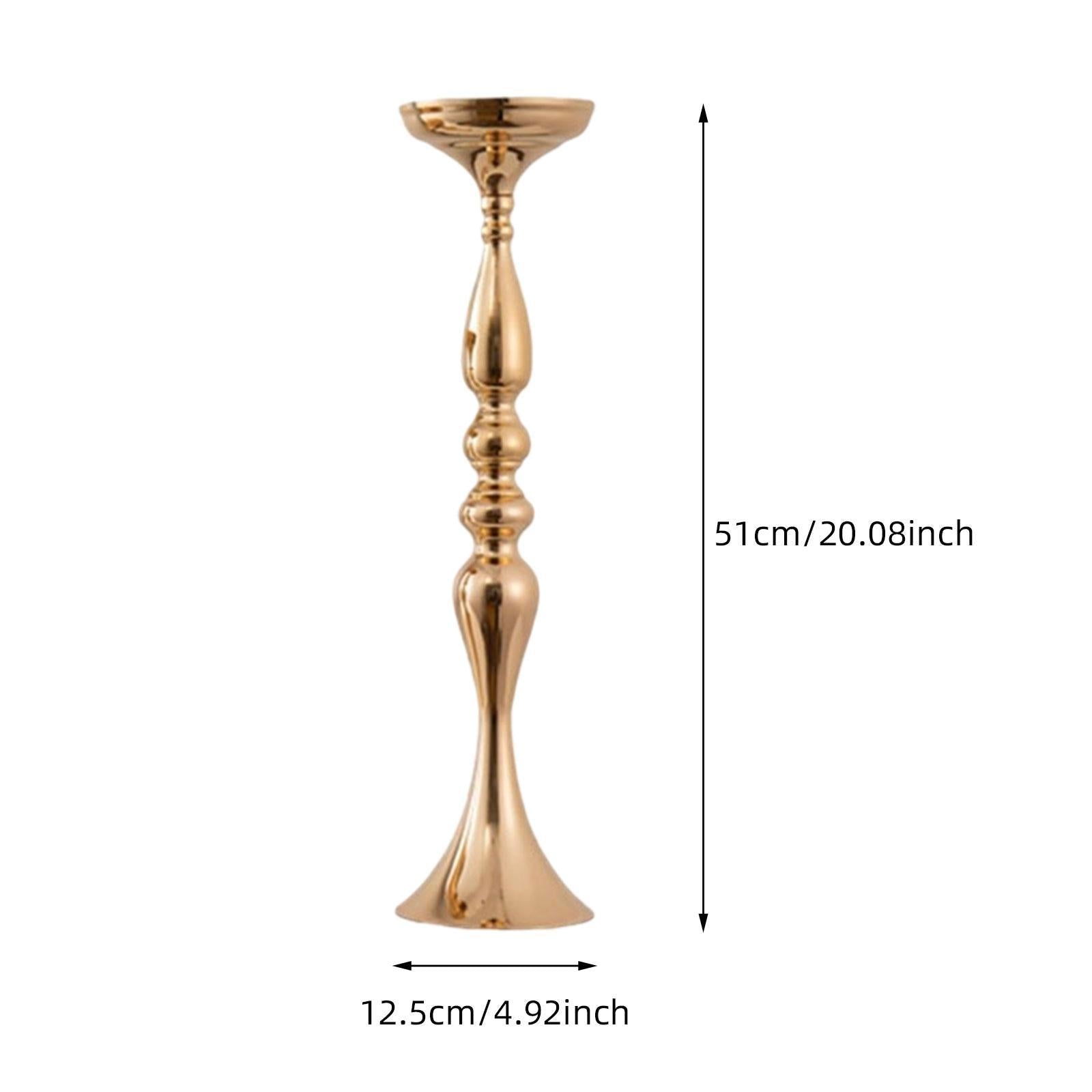 Wedding Flower Stand Pillar Candle Holder for Home Decor Ceremony Restaurant 12.5 cmx51 cm