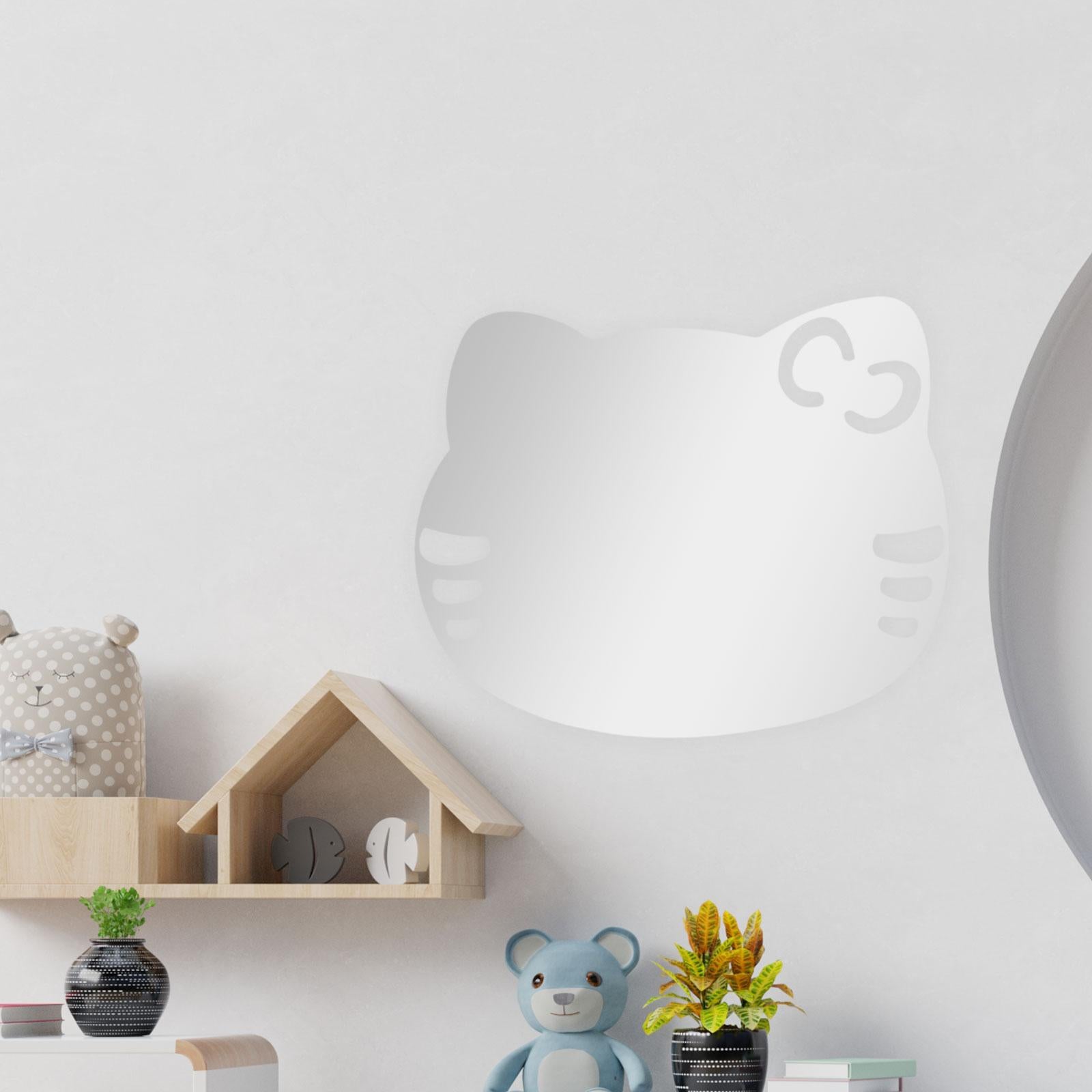 Cat Shaped Mirror Living Room Apartment Entryways Bathroom Gift Wall Mirror