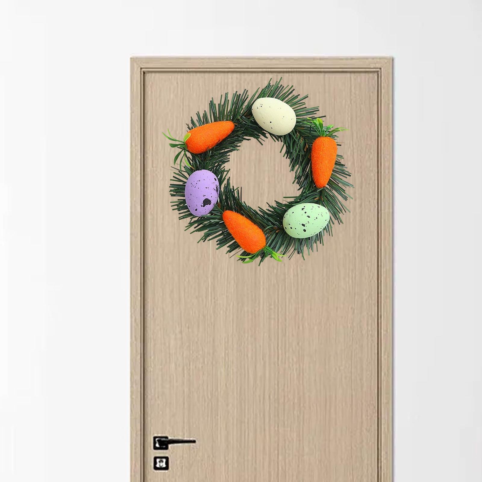Easter Egg Wreath Decorative Hanging Ornament for Indoor/Outdoor Window