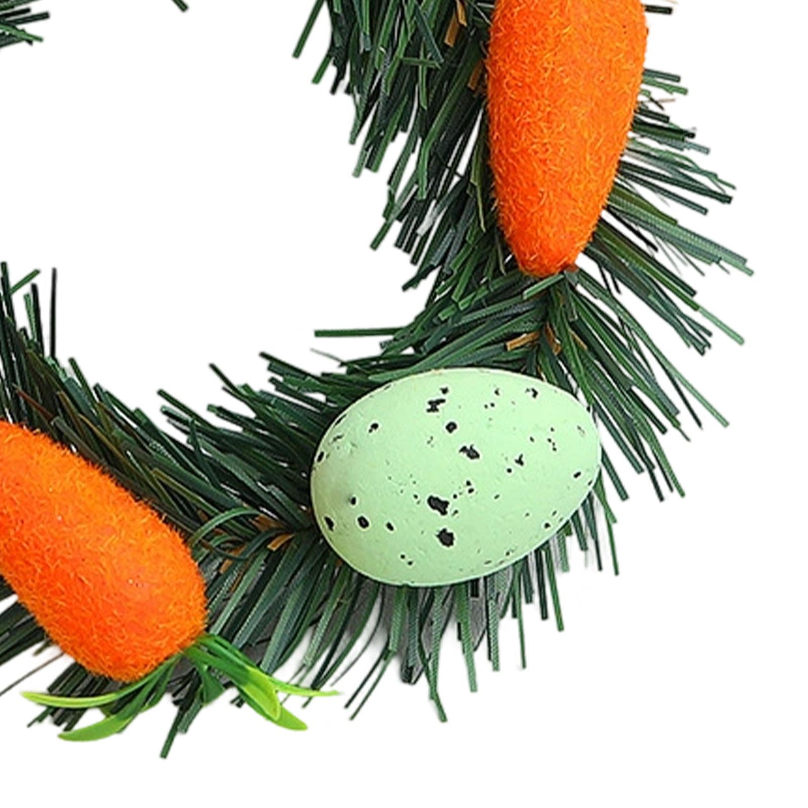 Easter Egg Wreath Decorative Hanging Ornament for Indoor/Outdoor Window