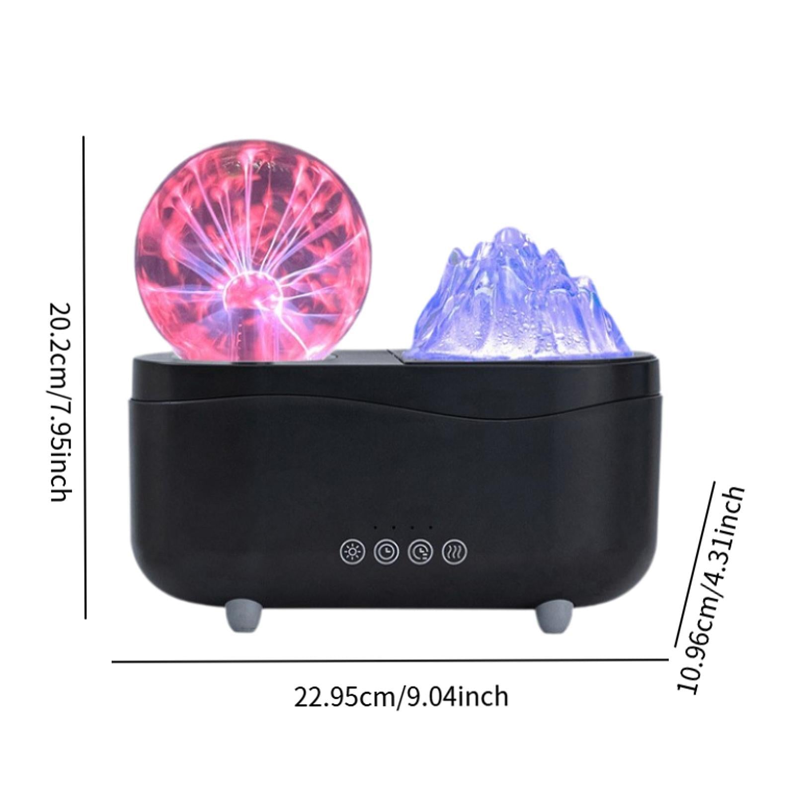 Simulation Flame Essential Oil Diffuser Portable for Reading Living Room SPA White