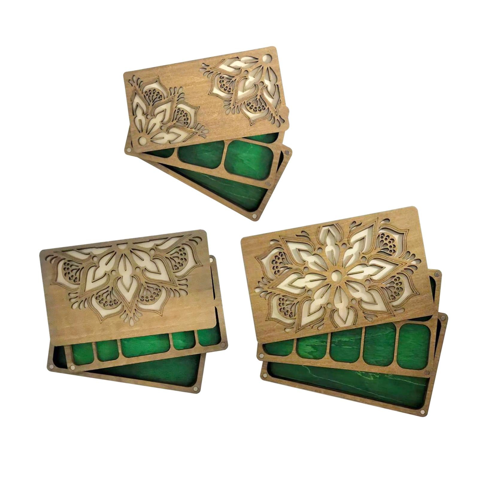 Bead Sorting Tray Wooden Organizer Box Beading Display Bead Storage Solution 16.5cmx8.8cmx2.5cm