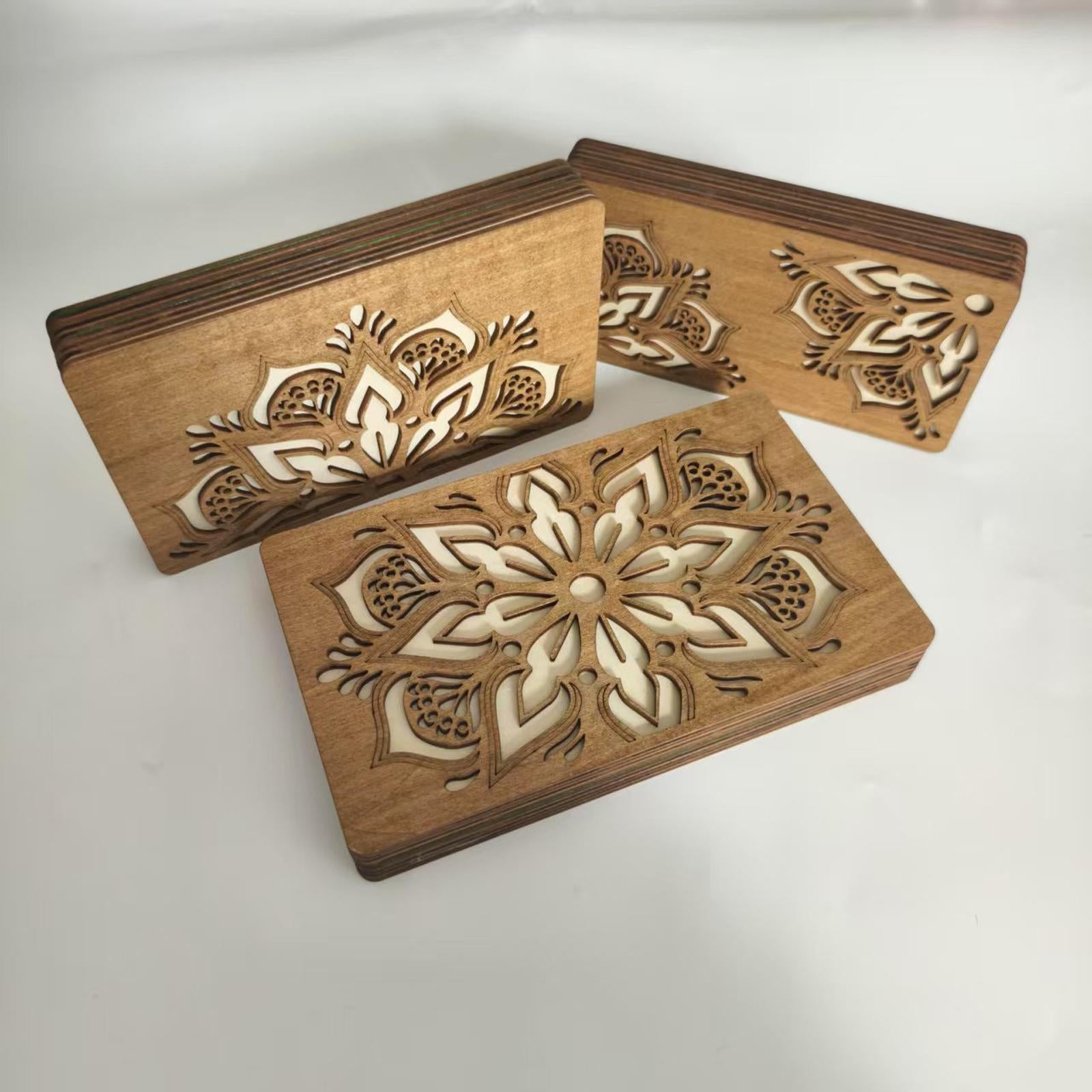 Bead Sorting Tray Wooden Organizer Box Beading Display Bead Storage Solution 17.8cmx10.3cmx2.5cm