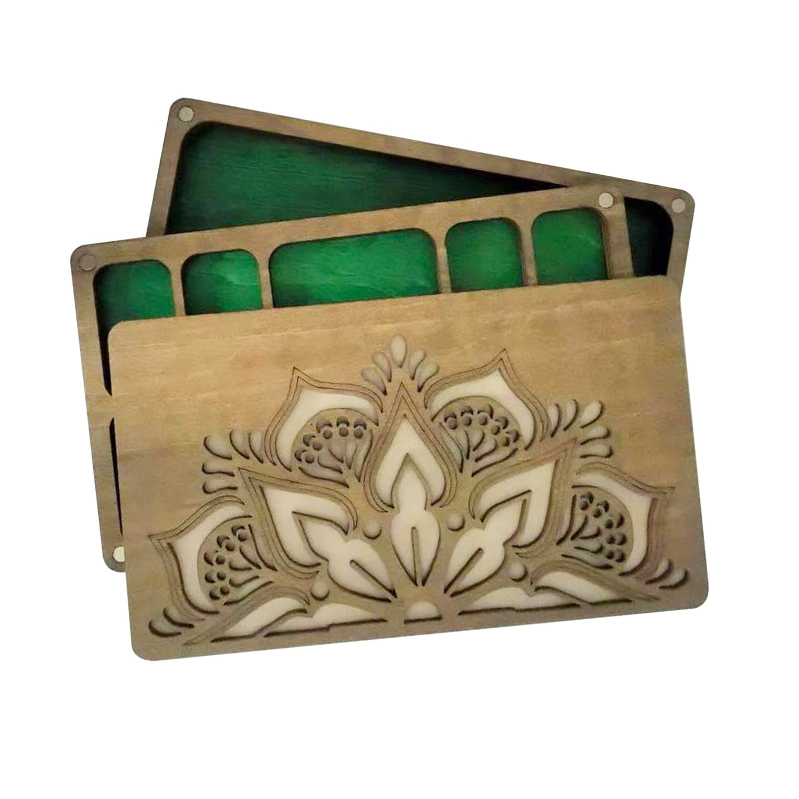 Bead Sorting Tray Wooden Organizer Box Beading Display Bead Storage Solution 17.8cmx10.3cmx2.5cm