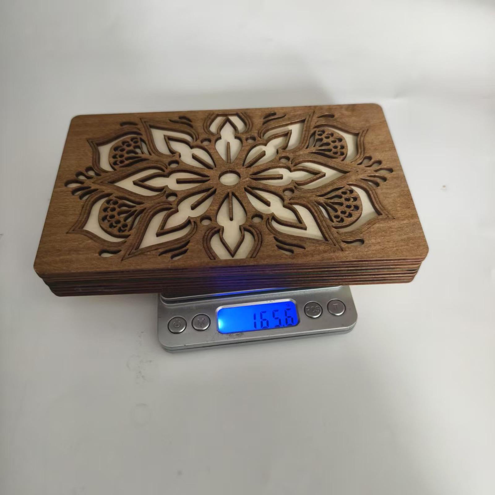 Bead Sorting Tray Wooden Organizer Box Beading Display Bead Storage Solution 19.5cmx12cmx2.5cm