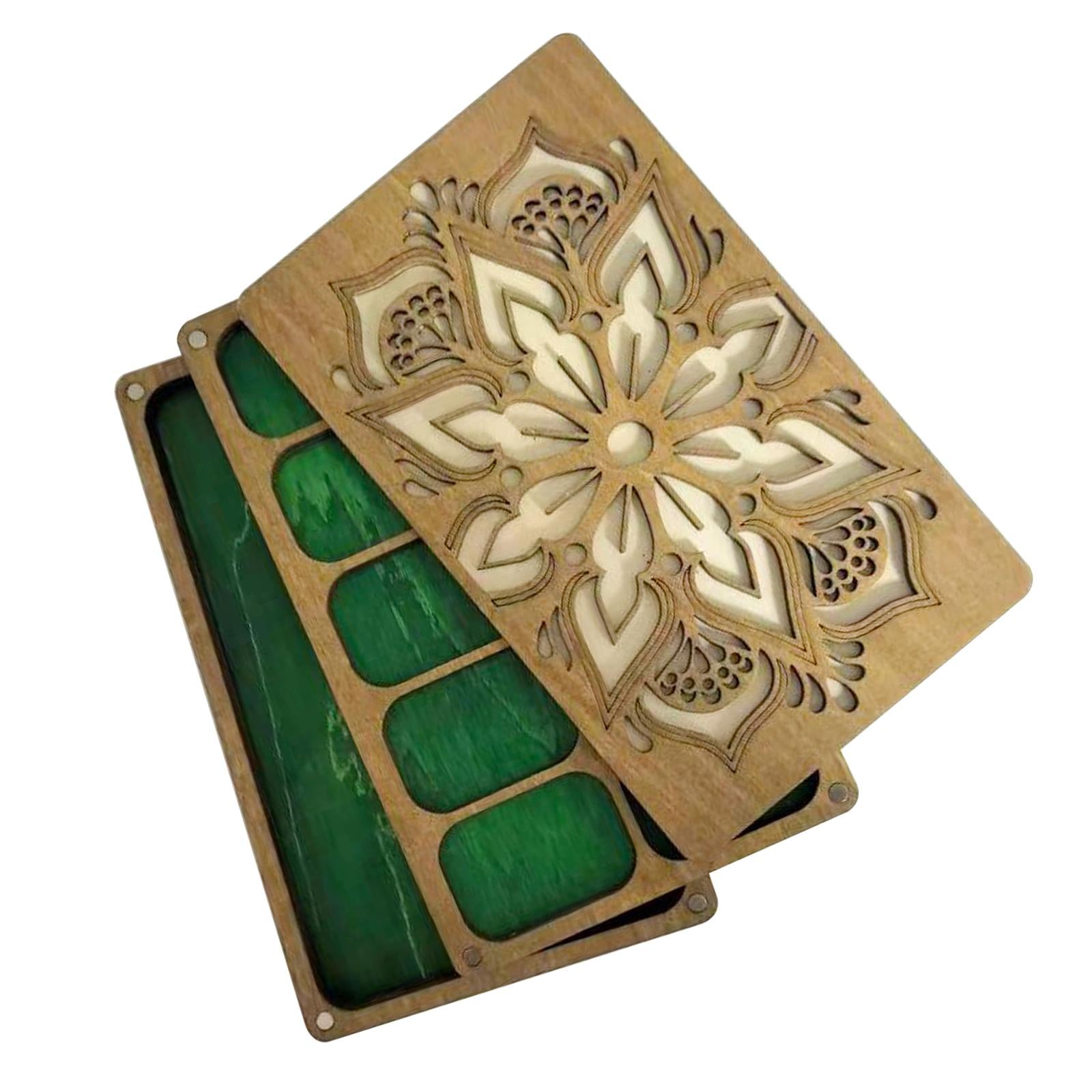 Bead Sorting Tray Wooden Organizer Box Beading Display Bead Storage Solution 19.5cmx12cmx2.5cm