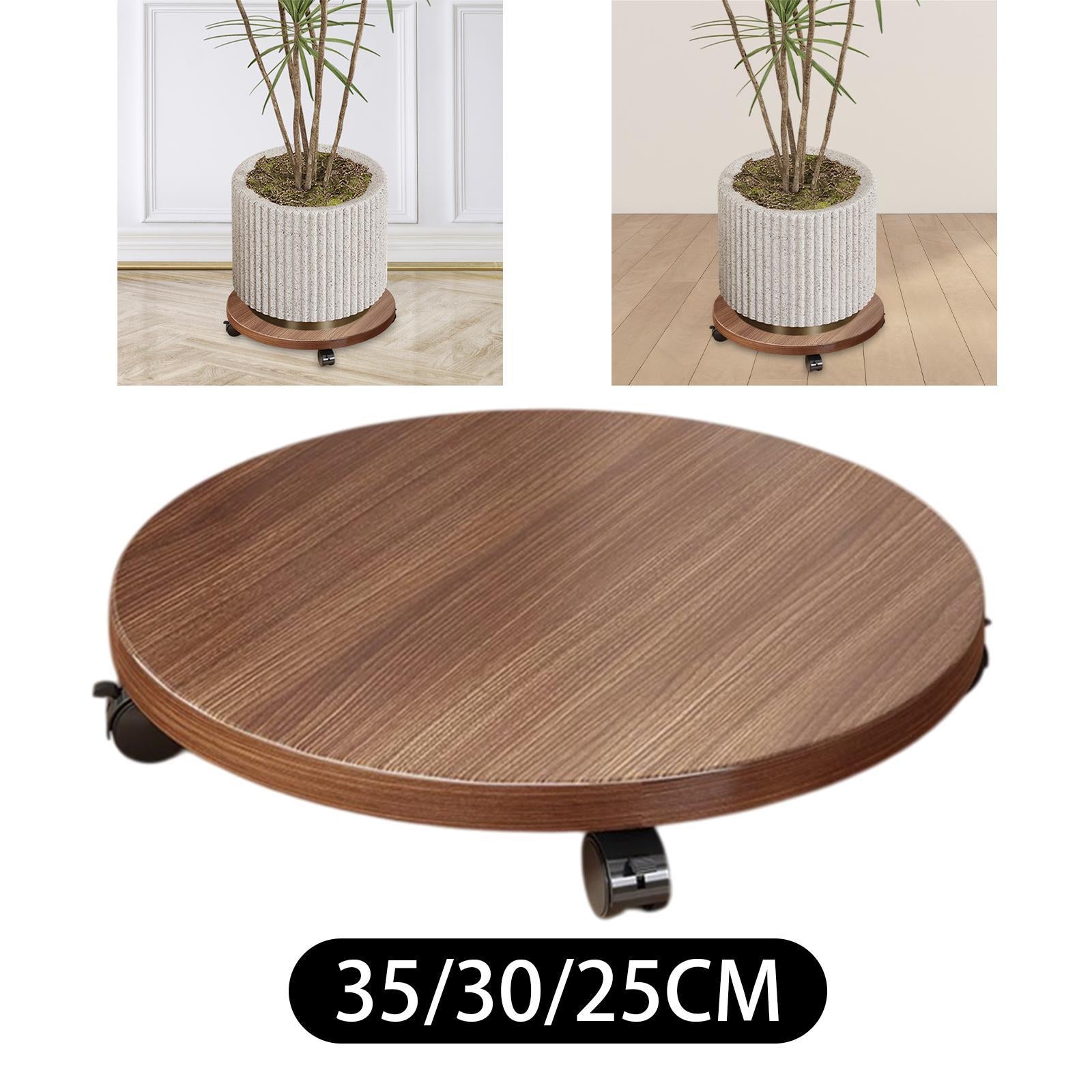 Round Movable Flower Pot Stand Plant Rack Multipurpose for Yard Size L