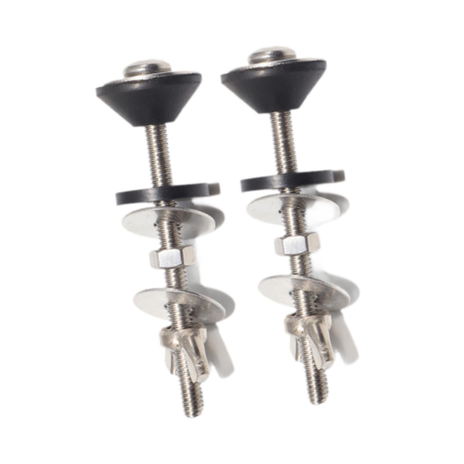 2x Toilet Tank Bolts Screw Easy to Install Stainless Steel Toilet Seat Bolts