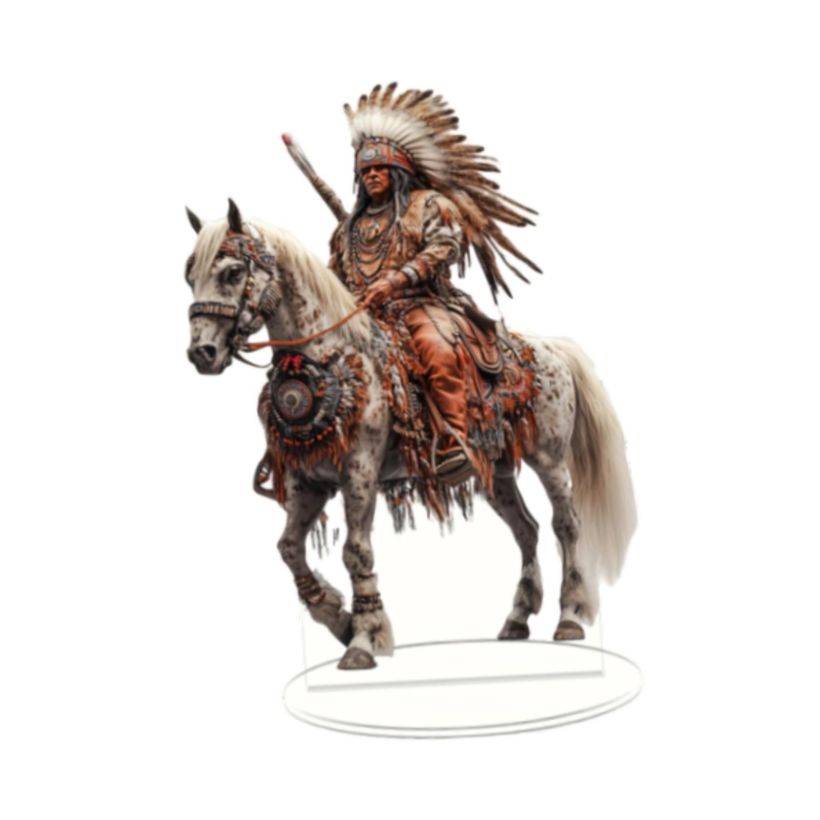 Acrylic Knight Ornament 2D Desktop Decoration for Home Living Room Bookshelf