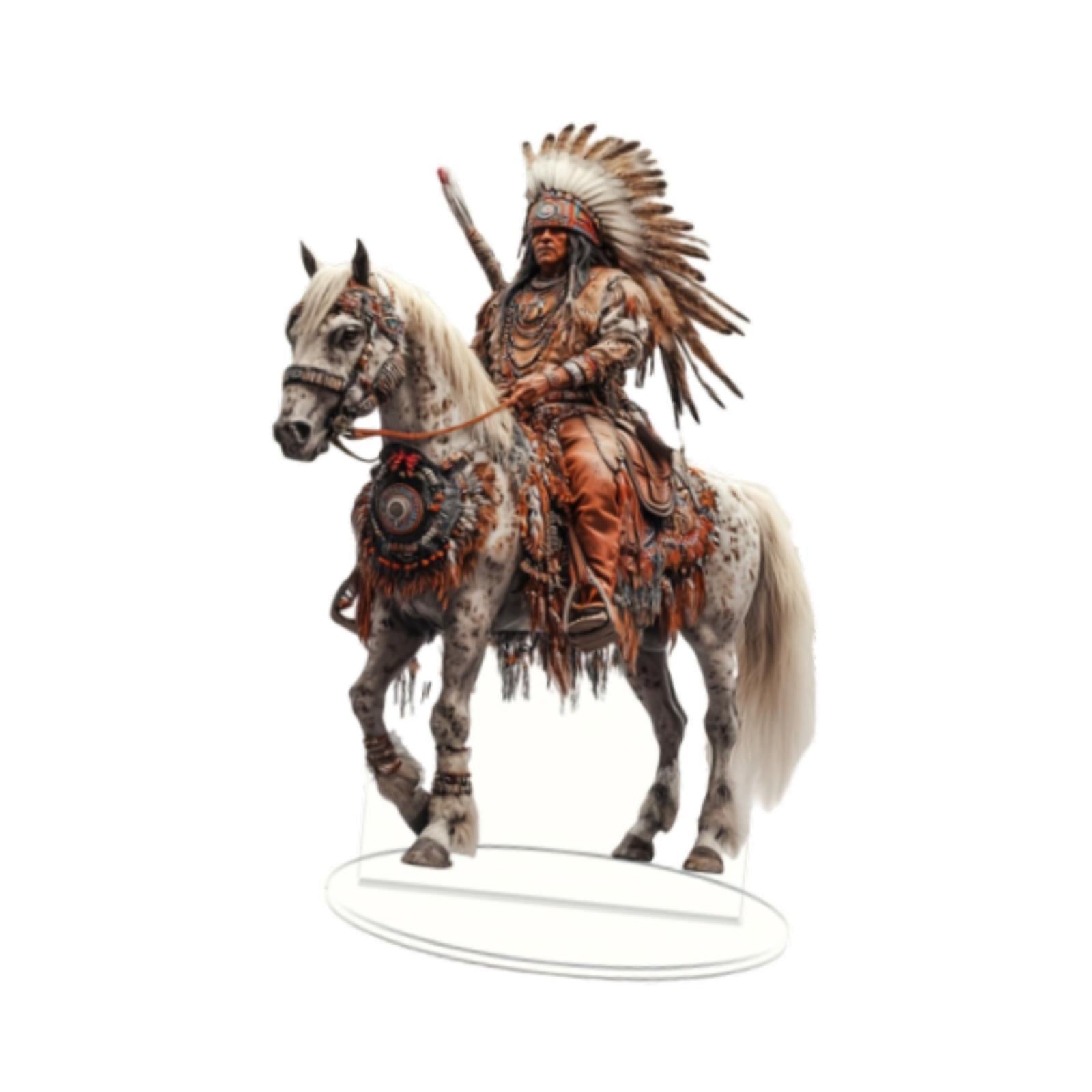 Acrylic Knight Ornament 2D Desktop Decoration for Home Living Room Bookshelf