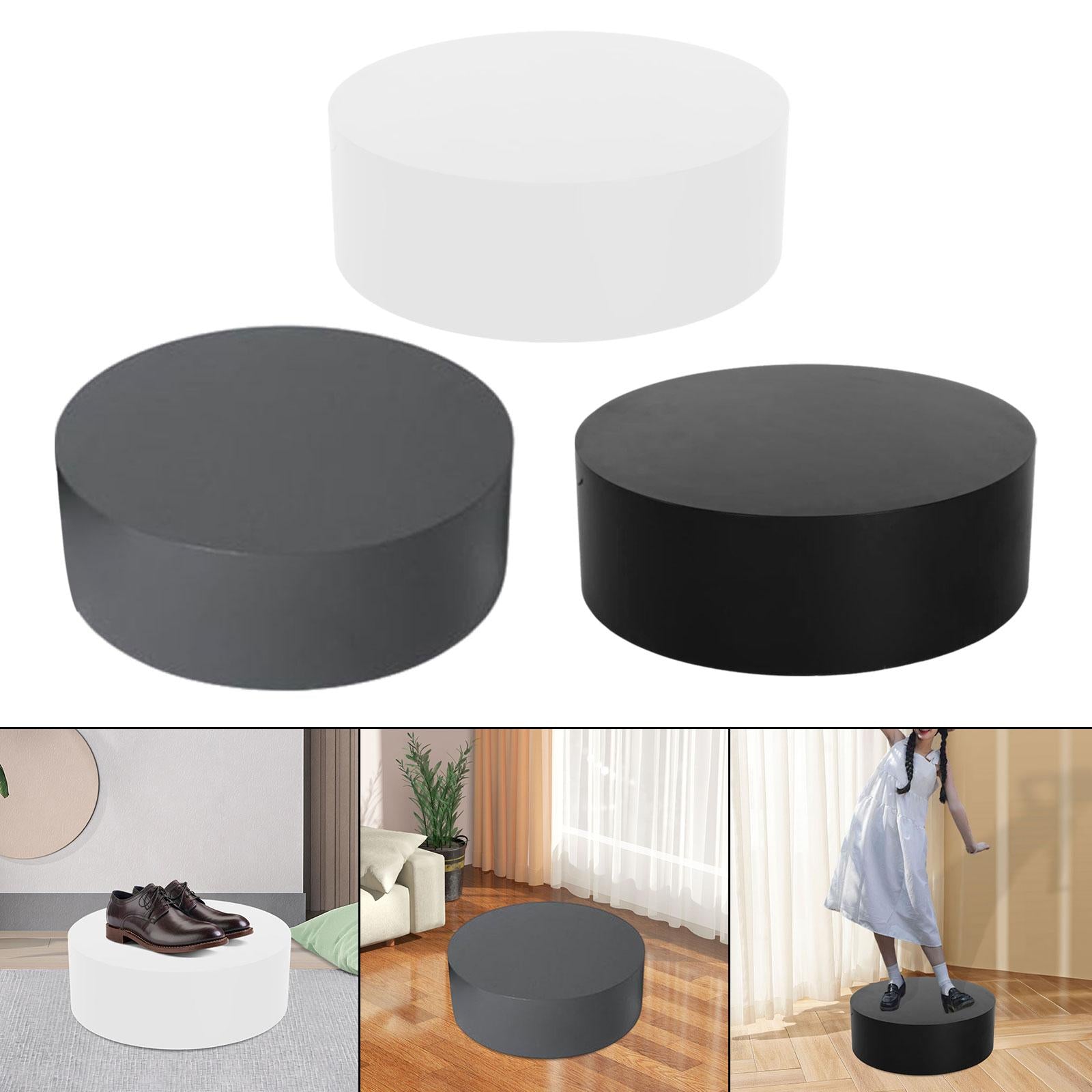 Mannequin Display Pedestal Stand Home Clothing Store Cylinder Pedestal Stand White