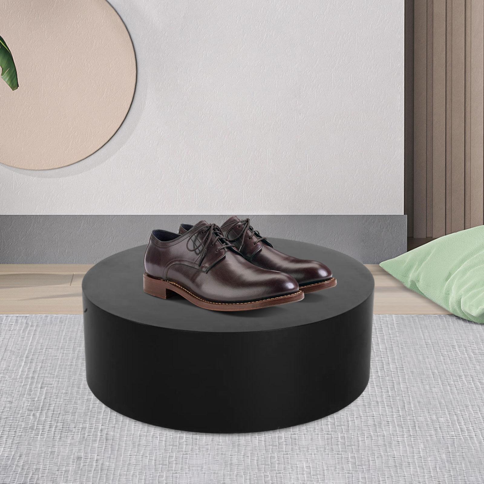 Mannequin Display Pedestal Stand Home Clothing Store Cylinder Pedestal Stand Black