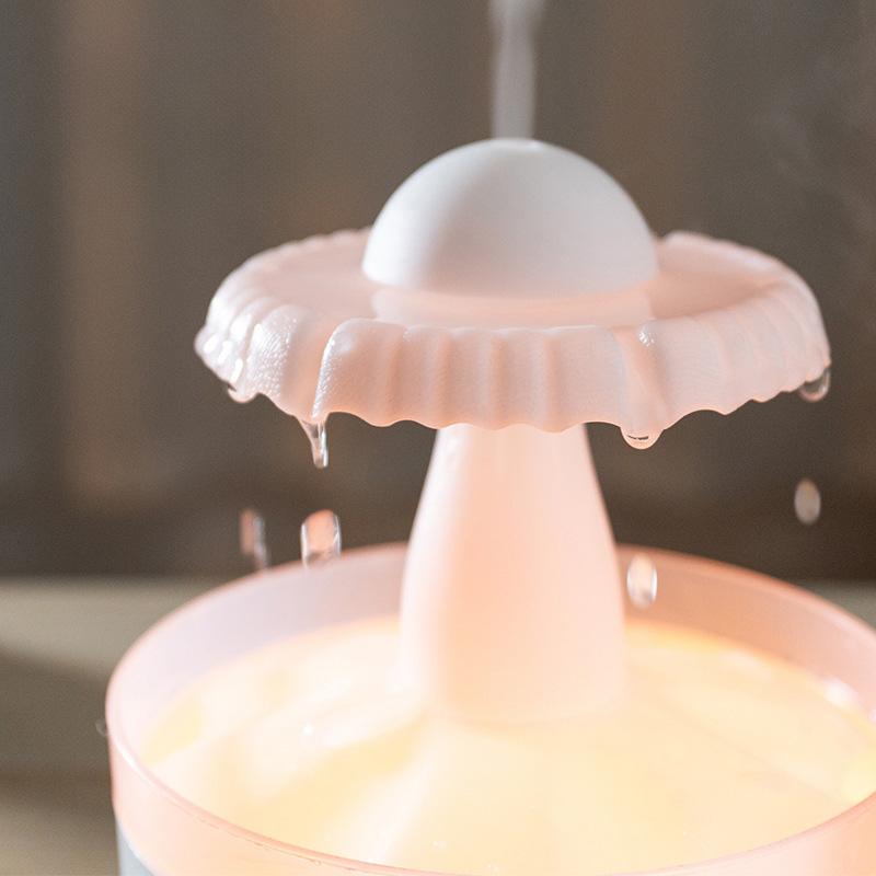 Mini Desk Humidifier Remote Control Night Light for Hotel Bedroom NightStand