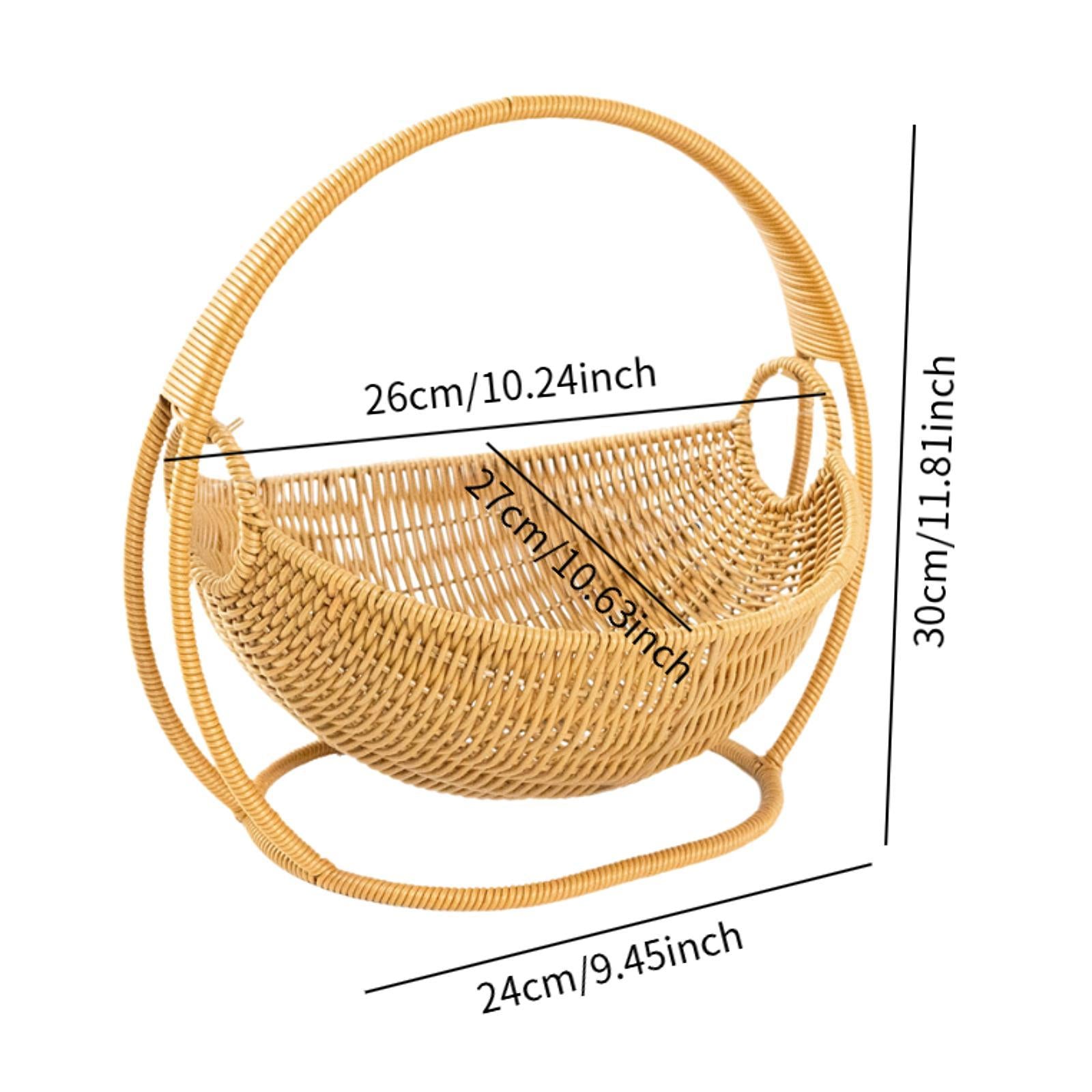 PP Material Snack Bread Fruit Basket Sturdy Versatile Food Storage Organizer