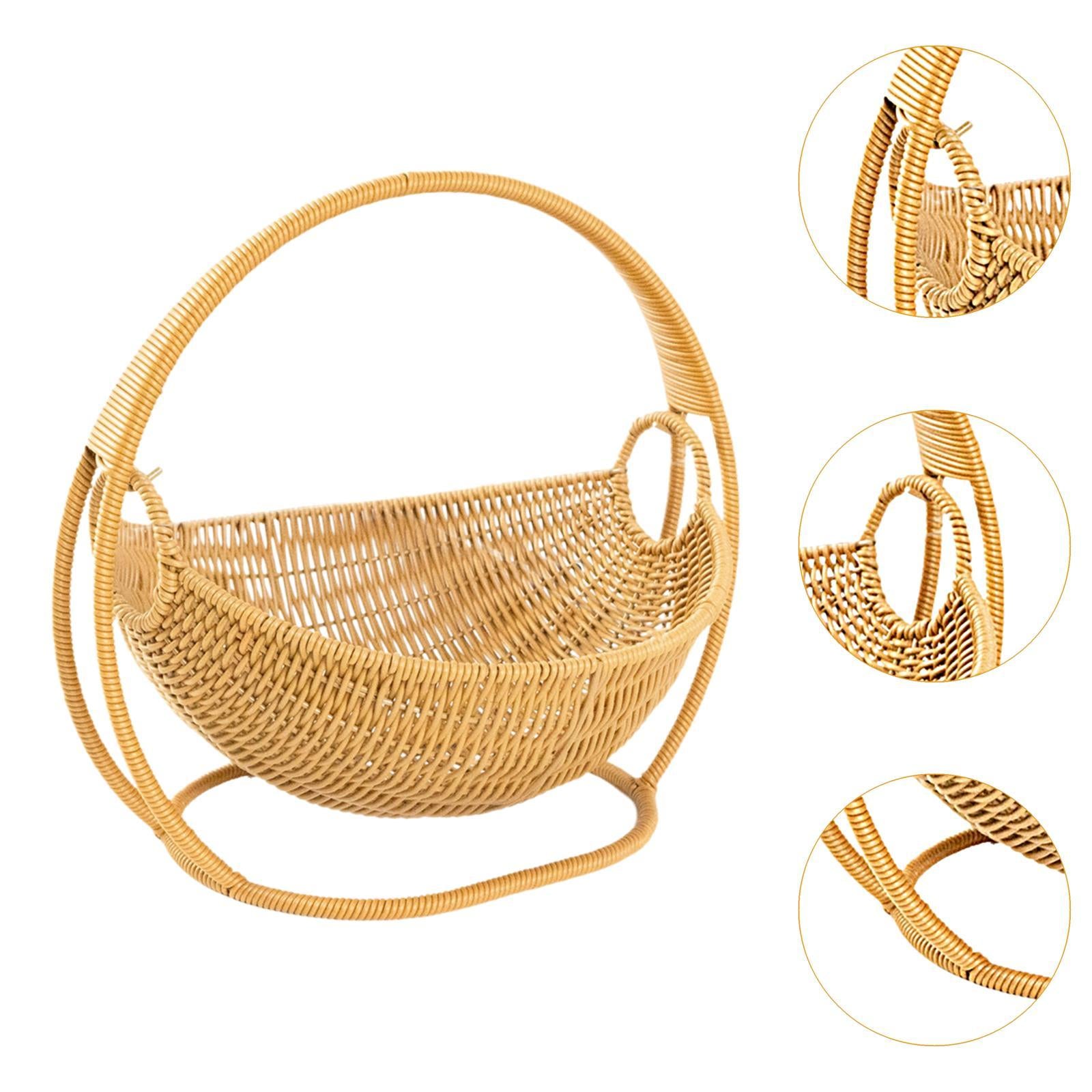 PP Material Snack Bread Fruit Basket Sturdy Versatile Food Storage Organizer