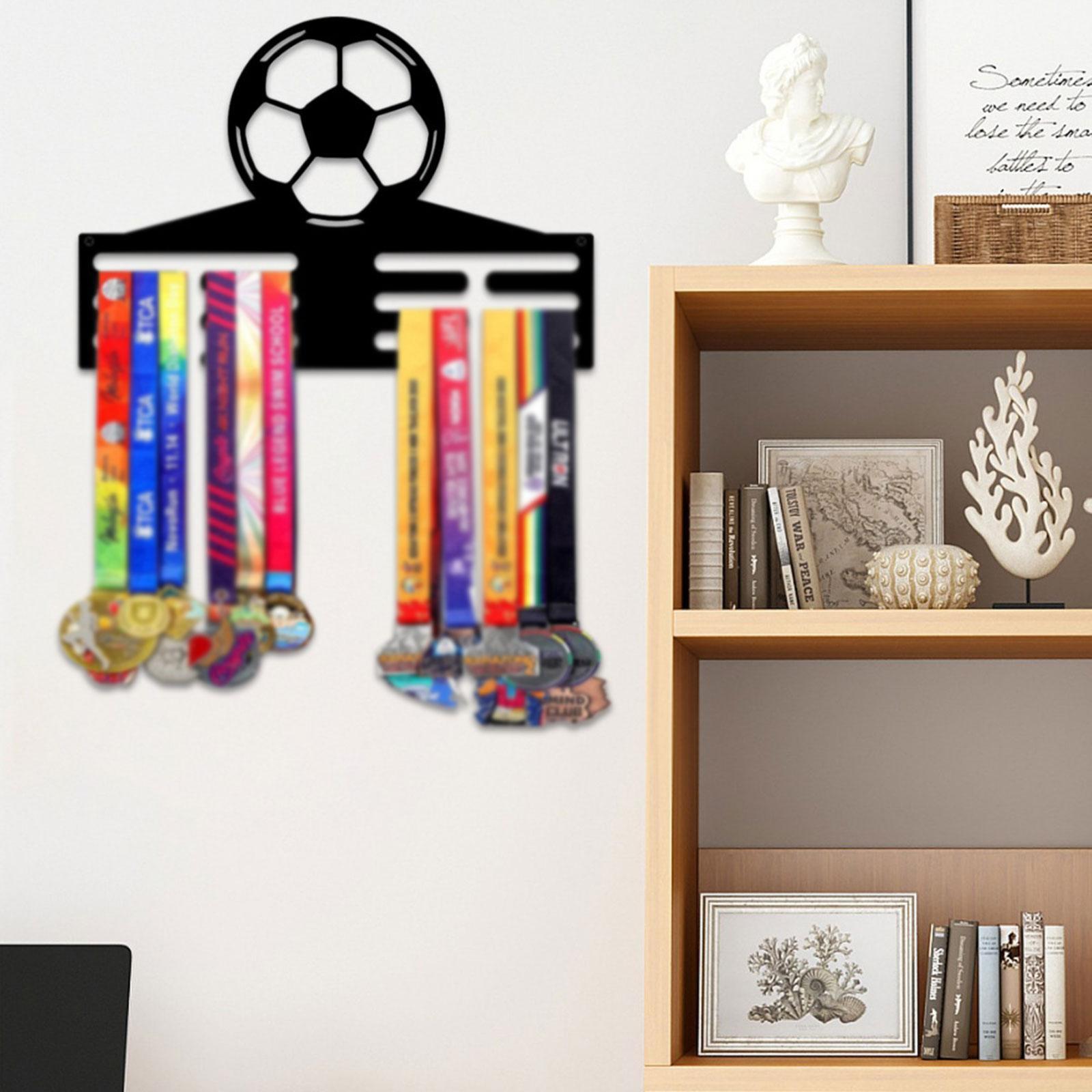 Medal Displaying Hanger Iron Convenient Sturdy Wall Mount for Ribbons Home