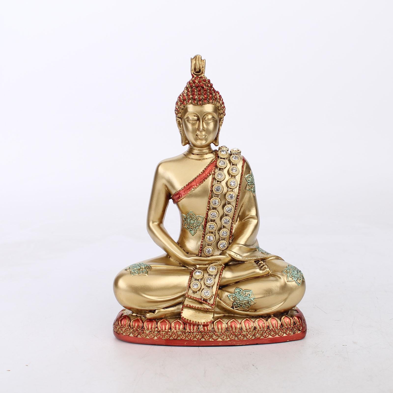 Thailand Buddha Statue Buddhism Decoration for Farmhouse Holiday Dining Room