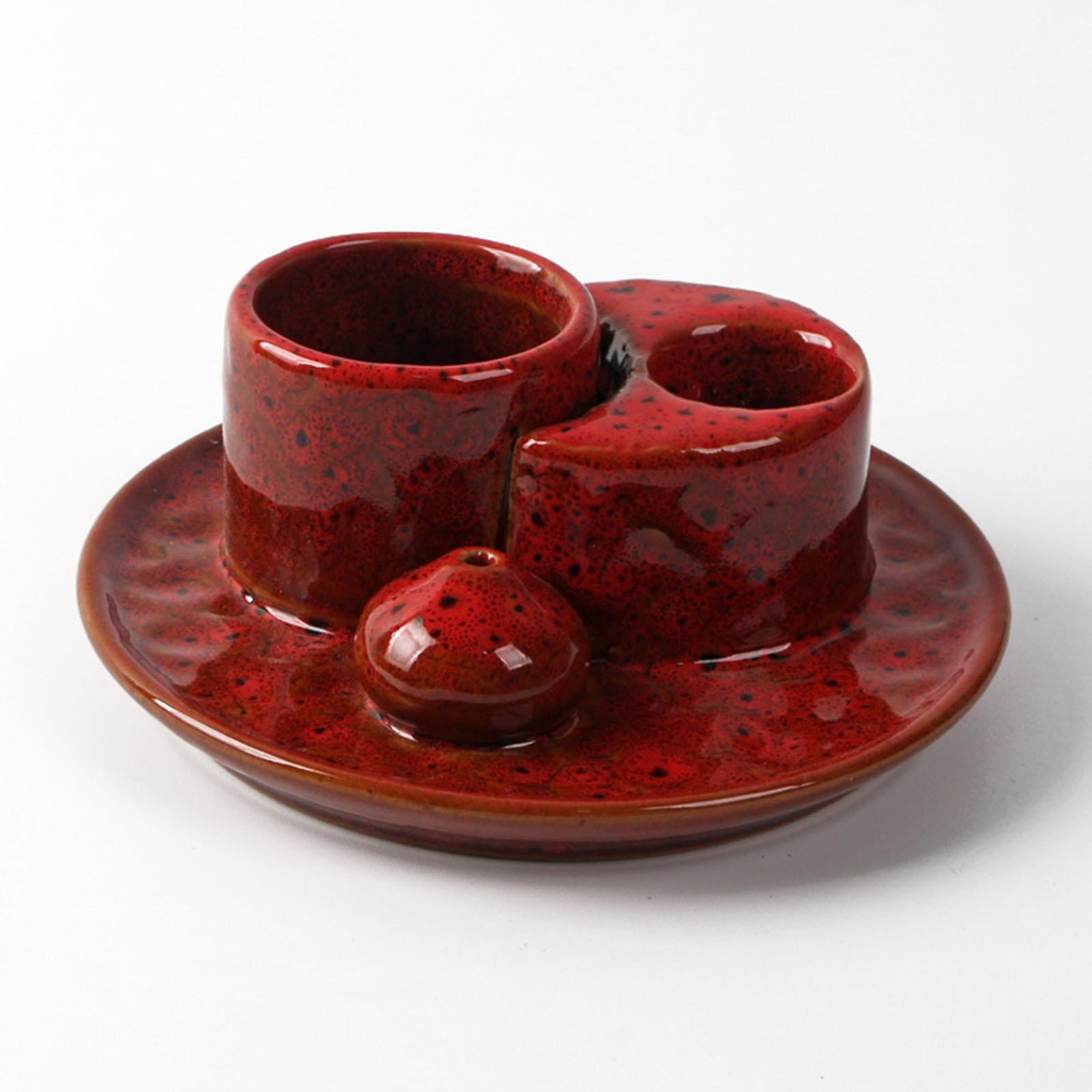 Palo Santo Sticks Holder Desk Incense Burner for Cabinet Bedroom Living Room Red