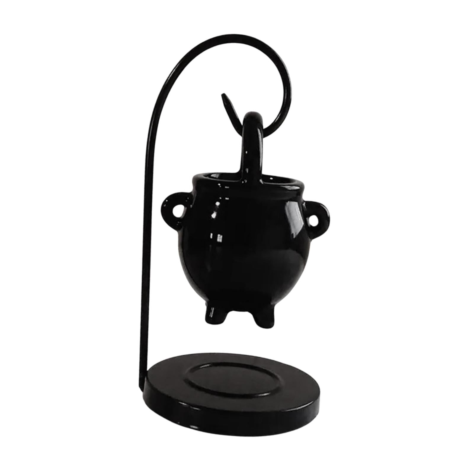 Hanging Cauldron Pagan Oil Burner Farmhouse Desk Yoga Tealight Candle Holder