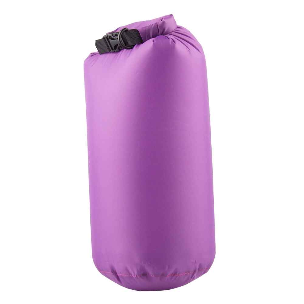 6L Waterproof Roll Top Compression Bag Dry Sack for Camping Floating Purple