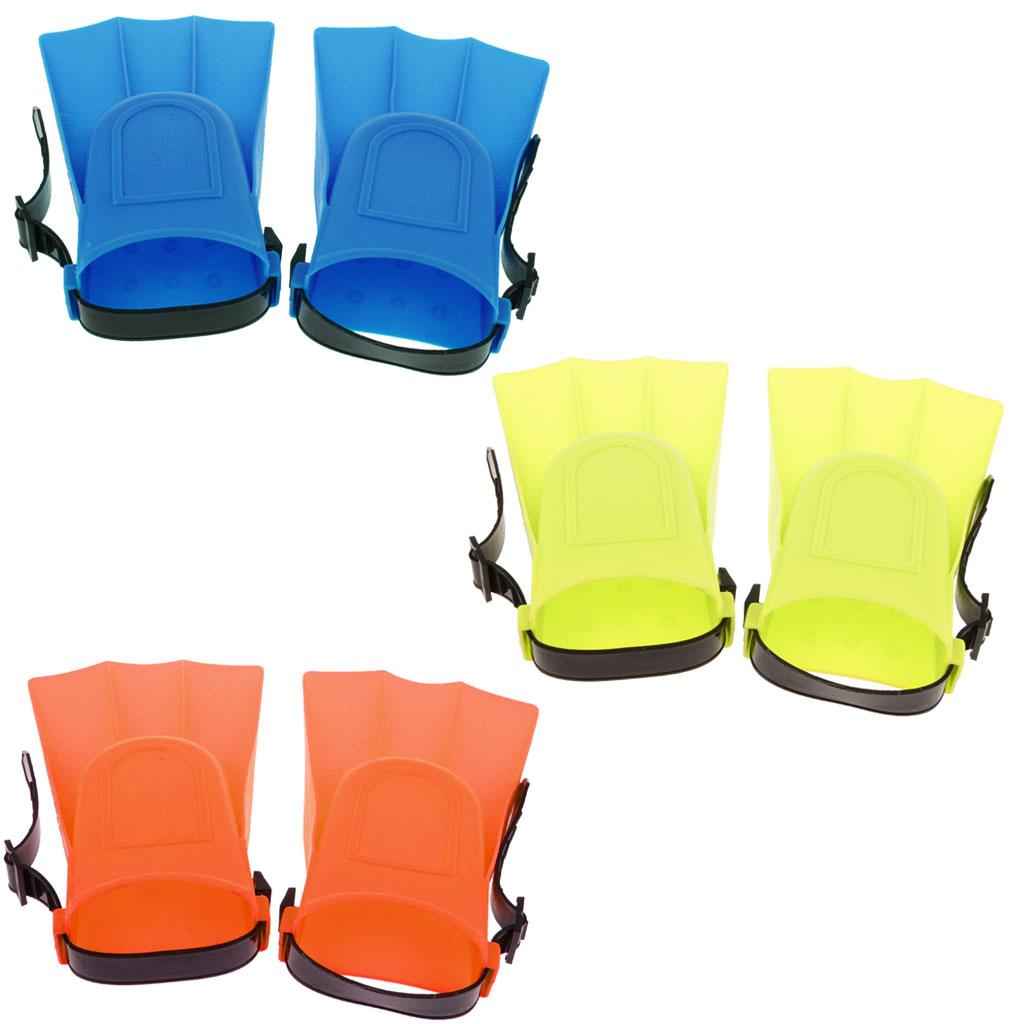 Adults Adjustable Flippers Fins Swimming Diving Learning Tools S Blue