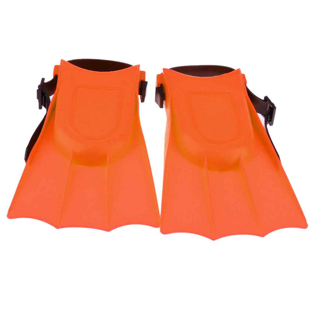 Adults Adjustable Flippers Fins Swimming Diving Learning Tools S Orange