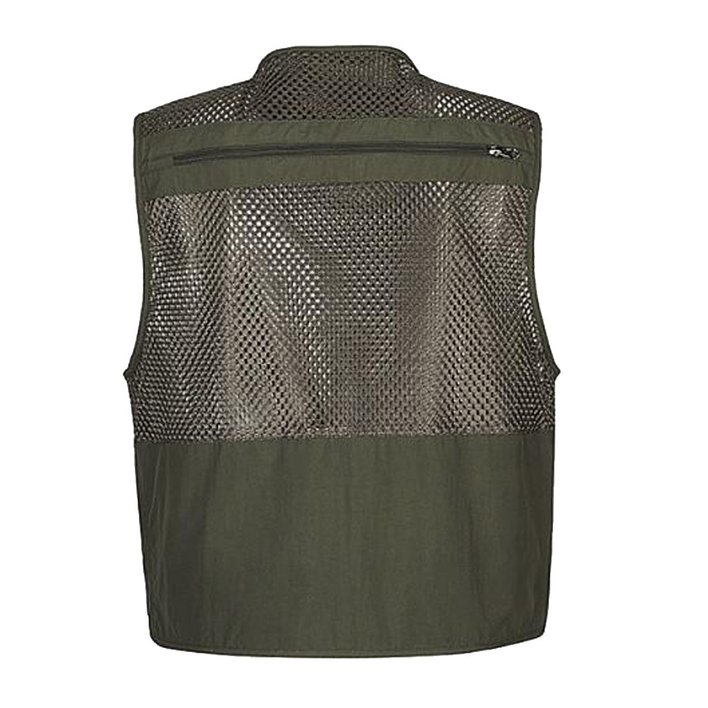 2pcs Multi Pocket Photography Fishing Mesh Vest Outdoor Quick-Dry Jacket