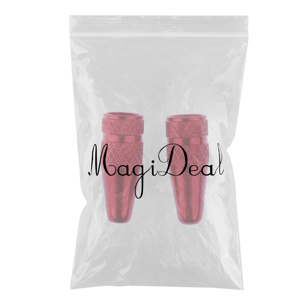 4x2pcs Cycling MTB Bike Aluminum Alloy Presta Valve Cap Dust Cover Rose