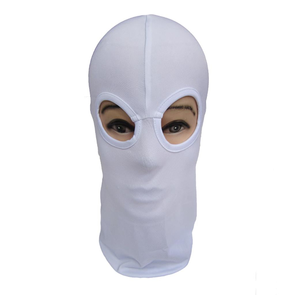 3xSki Full Face Mask Motorcycle Cycling Bike Scarf Hood Cap CS White