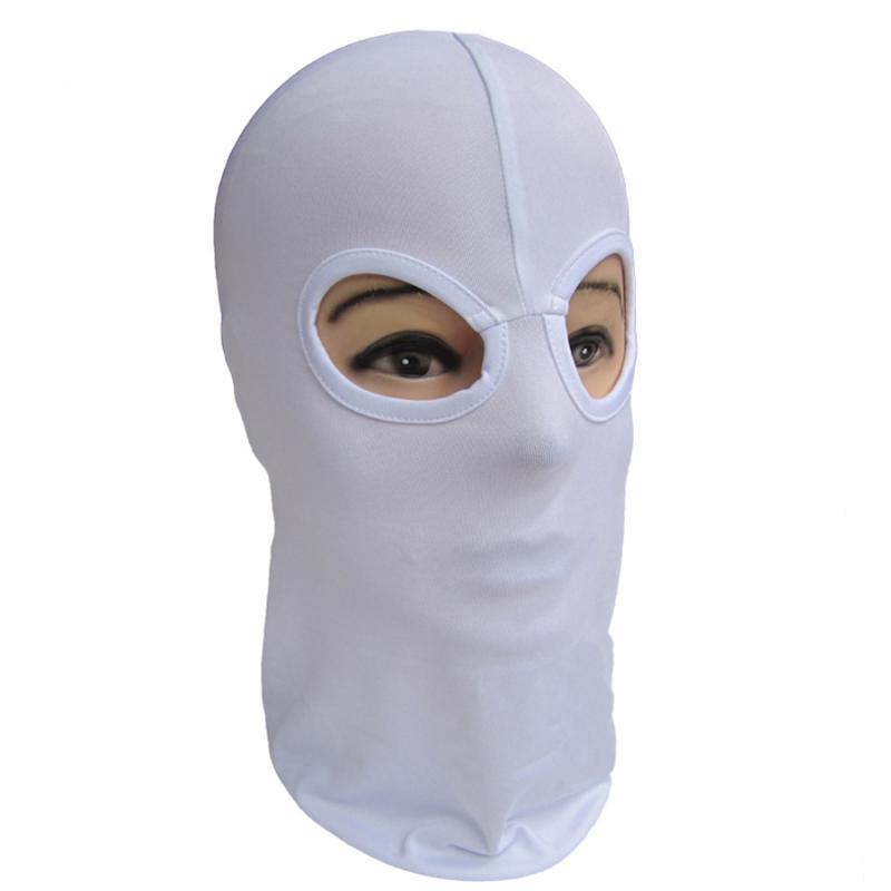 3xSki Full Face Mask Motorcycle Cycling Bike Scarf Hood Cap CS White