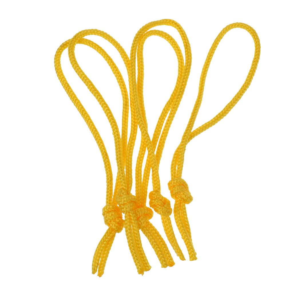 4x5 Piece Polyester Leash Strings for SUP Surfboard Bodyboard Longboard Yellow