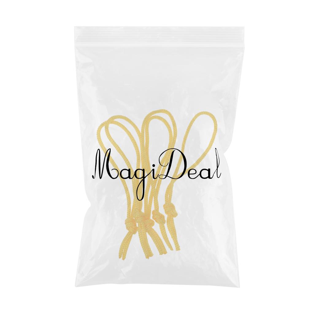 2x5 Piece Polyester Leash Strings for SUP Surfboard Bodyboard Longboard Yellow