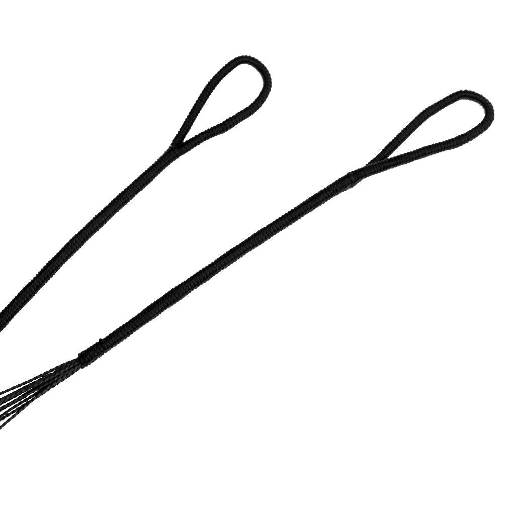 2xArchery Accessories Black Bowstrings Bow Strings For Recurve Bow Longbow 140cm/55inch