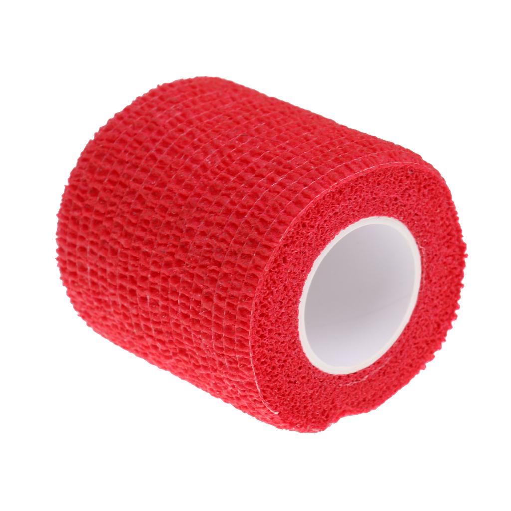 3x5cm First Aid Sports Ankle Care Stretch Self Adhesive Bandage Red